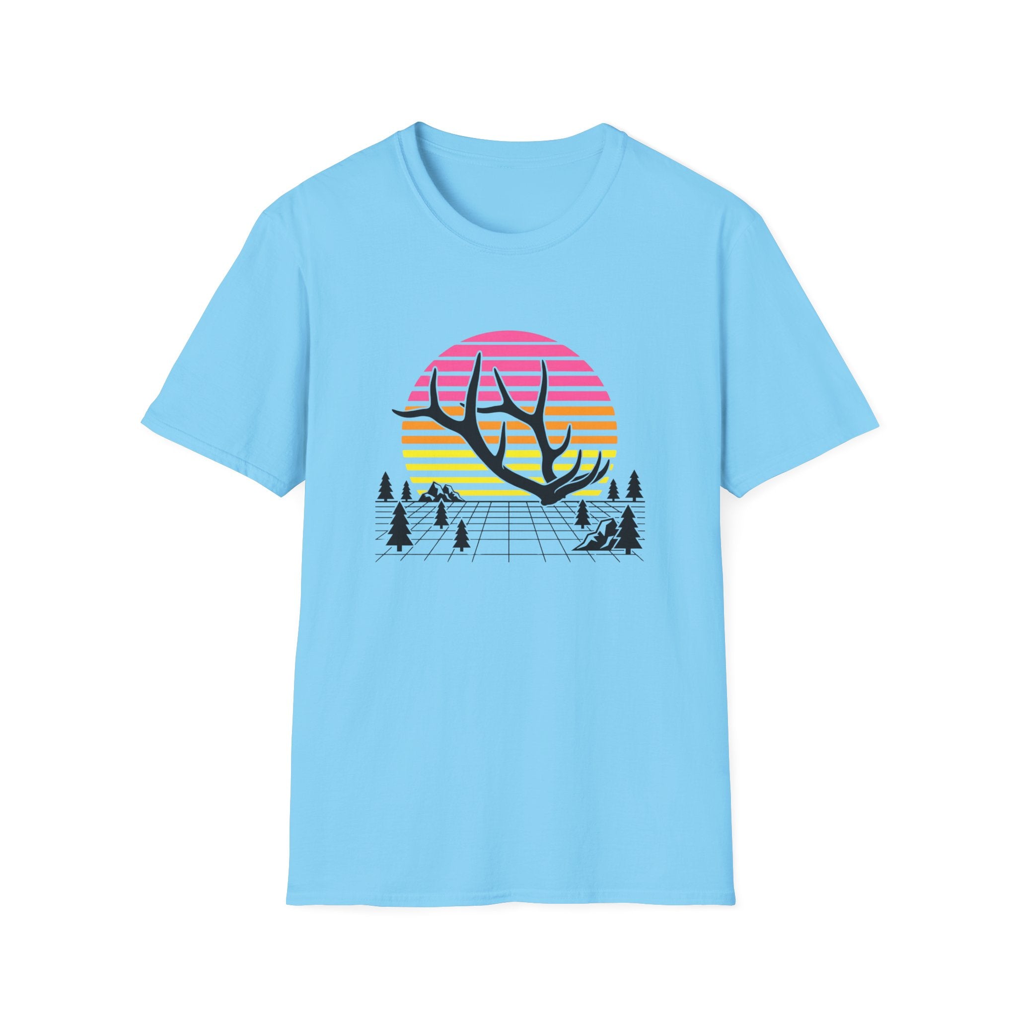 Elk Shed Grid Map T-Shirt