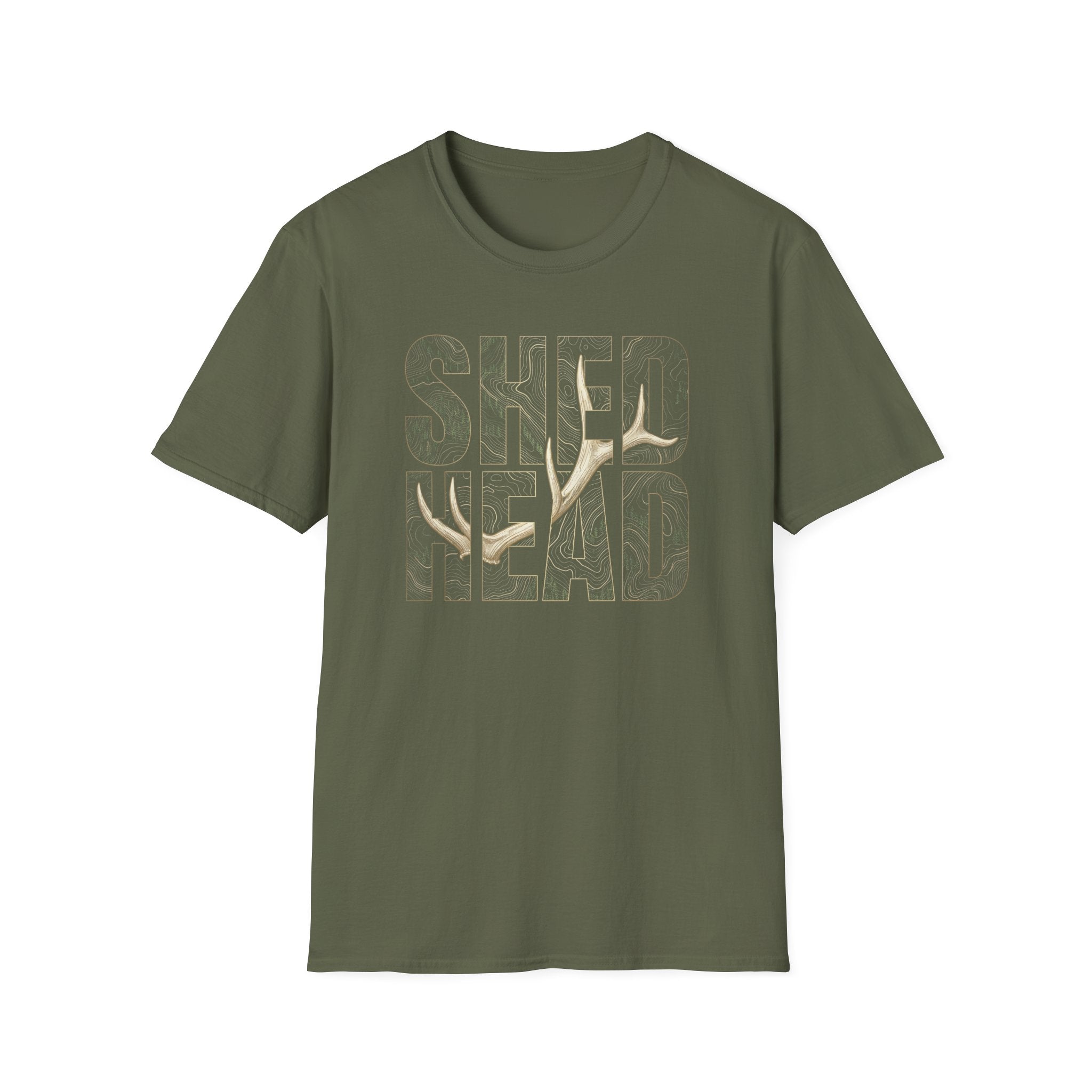 SHED HEAD Elk Shed Topography T-Shirt