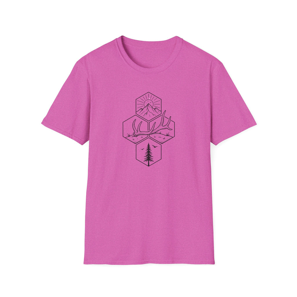 Antler Shed in the Hexagon T-Shirt