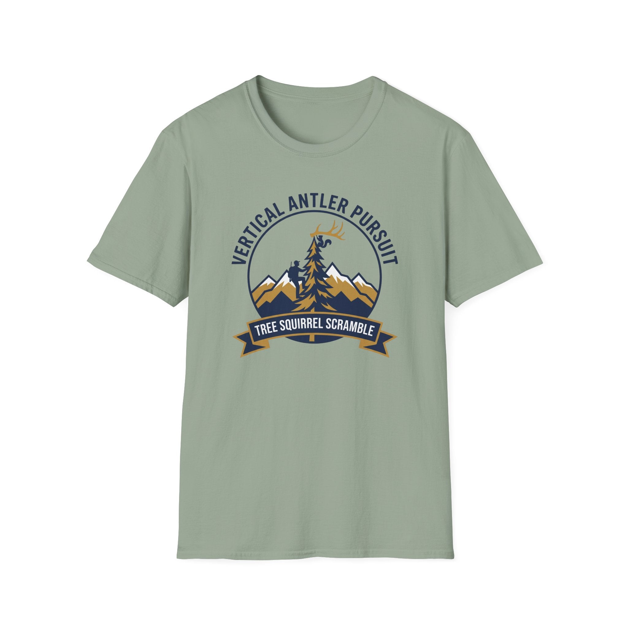 Vertical Antler Pursuit / Tree Squirrel Scramble T-Shirt