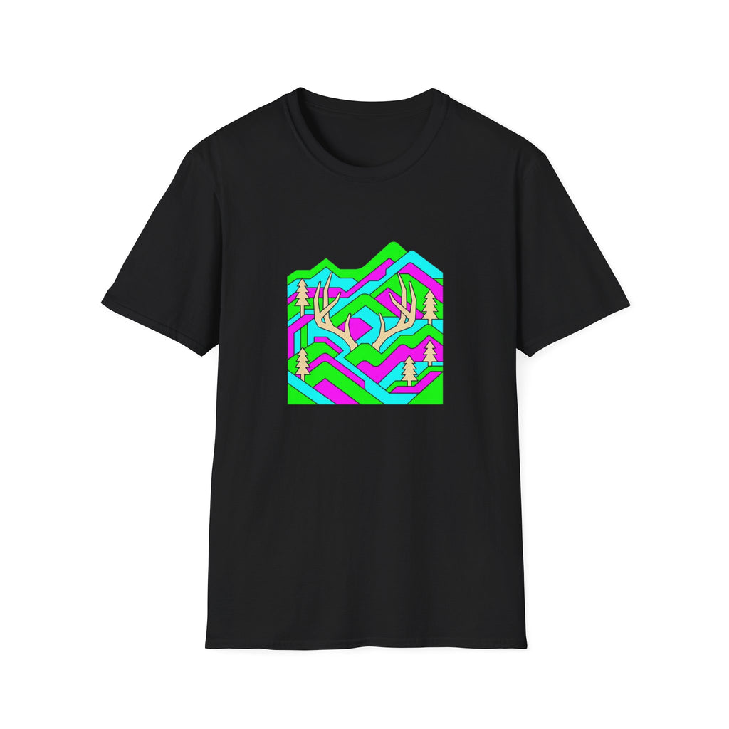 Neon Mountain Sheds T-Shirt