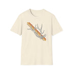 Sunset Stripe Elk Sheds T-Shirt