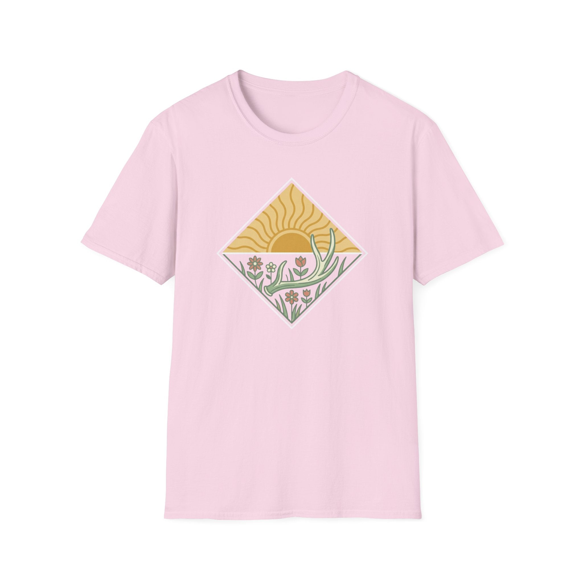 Antler Shed & Wildflowers Diamond T-Shirt