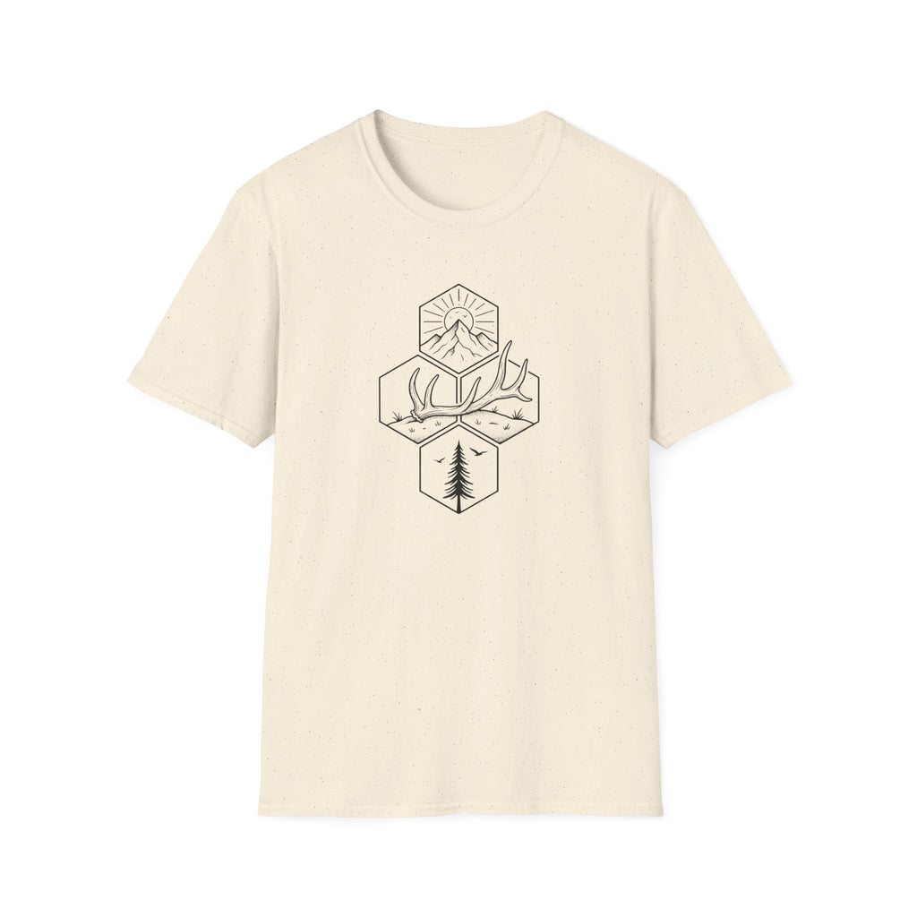 Antler Shed in the Hexagon T-Shirt