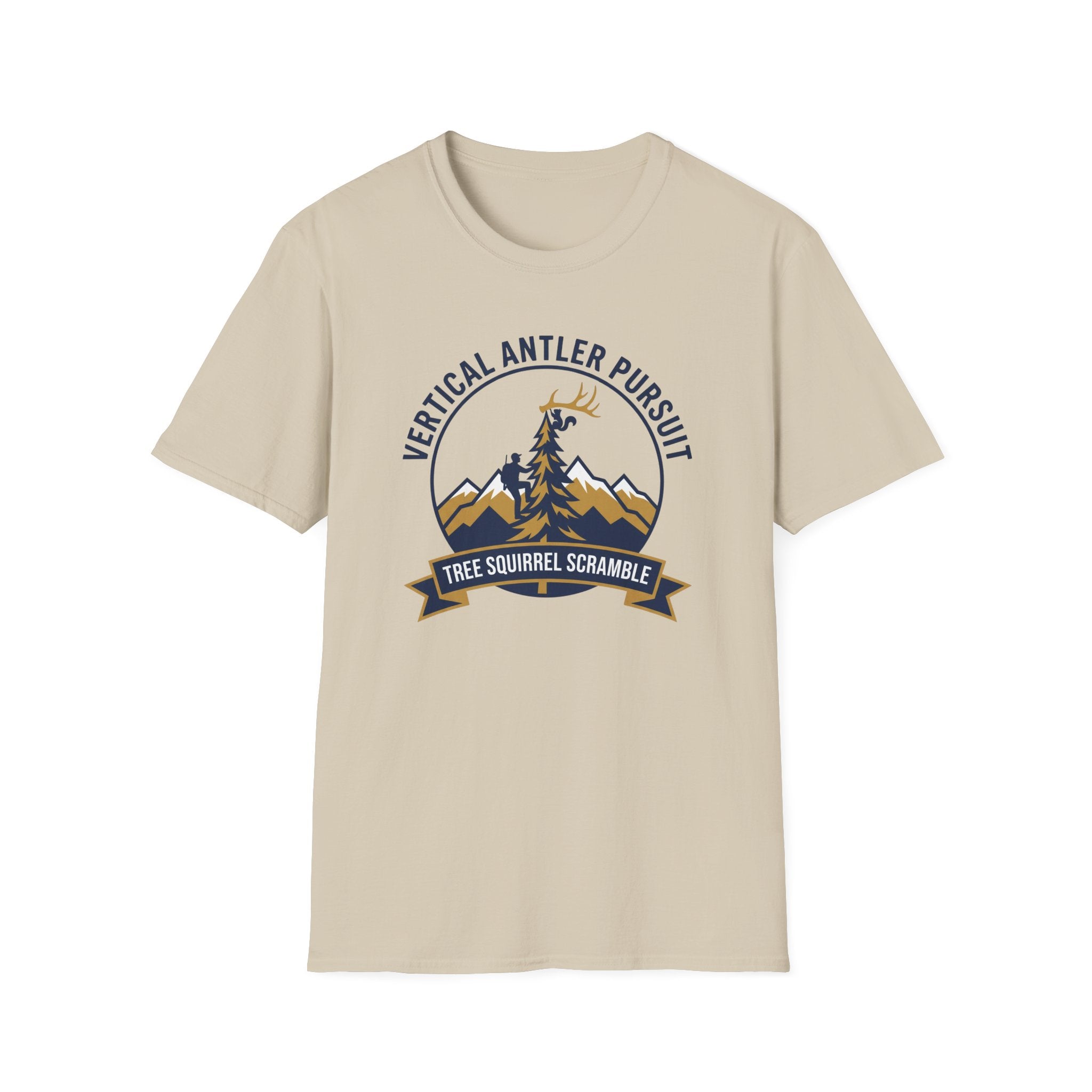 Vertical Antler Pursuit / Tree Squirrel Scramble T-Shirt