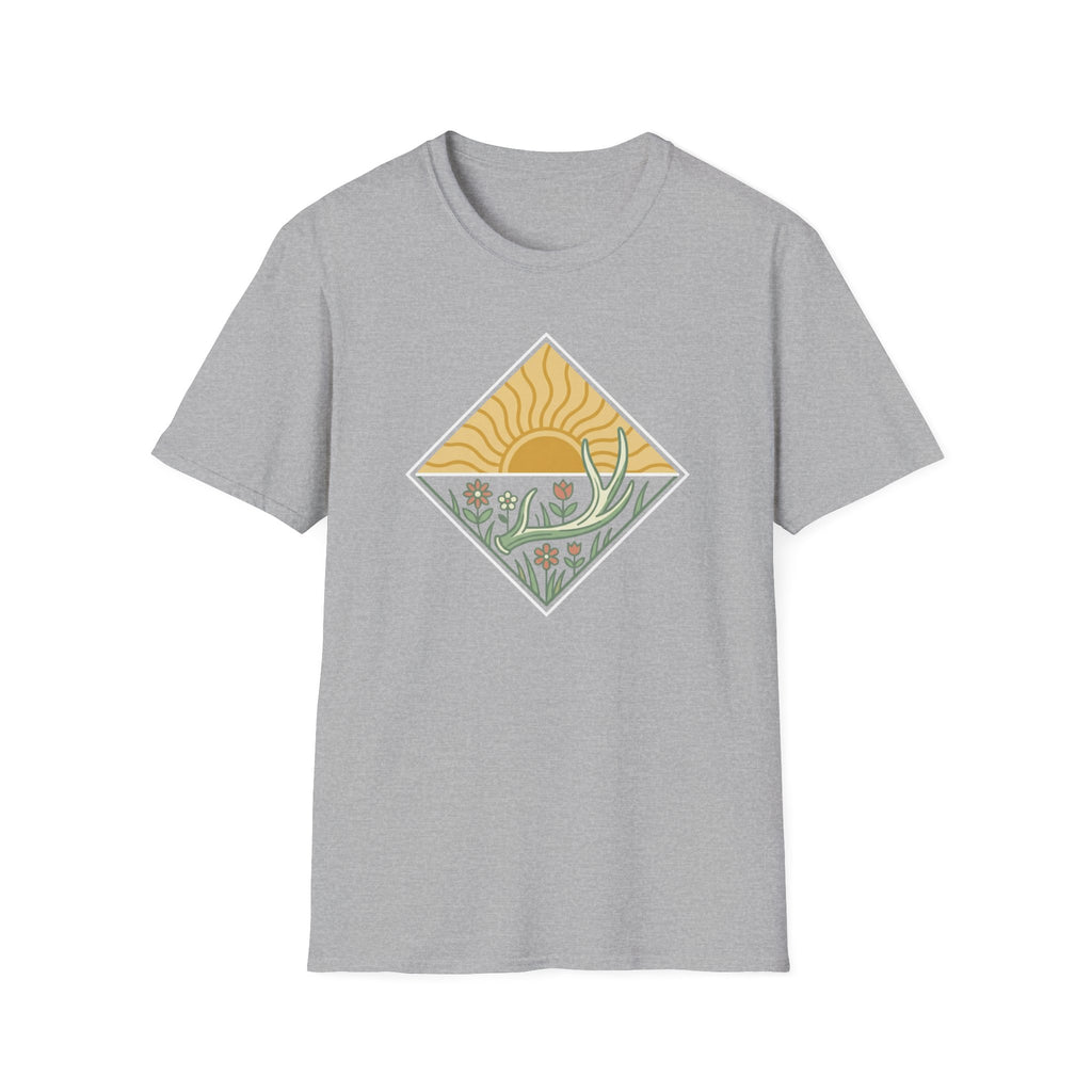 Antler Shed & Wildflowers Diamond T-Shirt