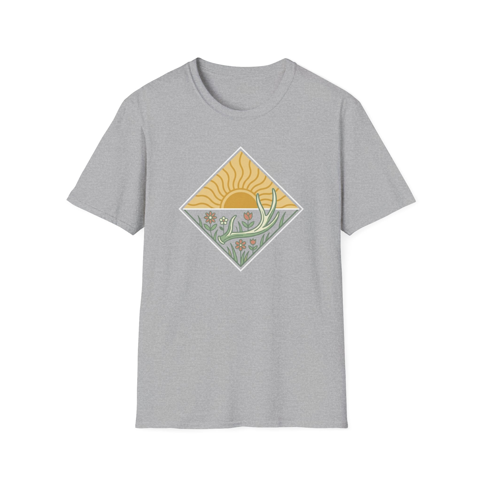 Antler Shed & Wildflowers Diamond T-Shirt