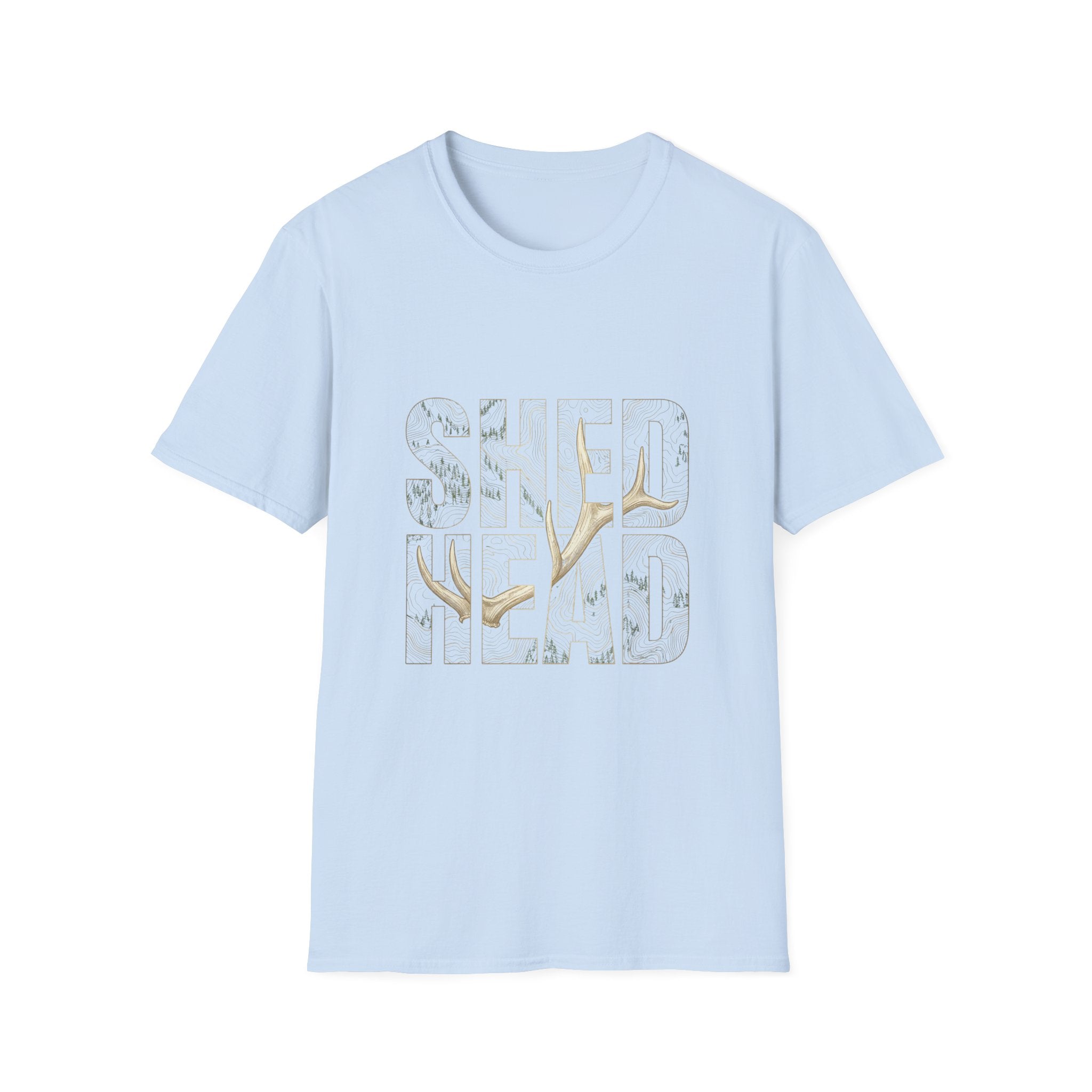 SHED HEAD Elk Antler Topography T-Shirt