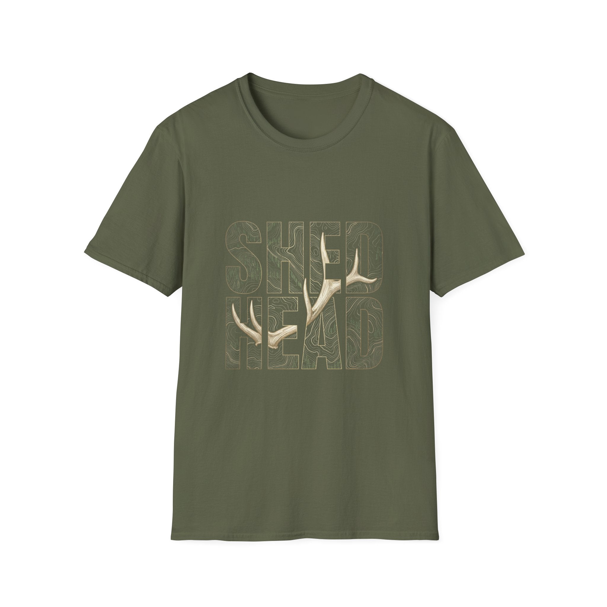 SHED HEAD Elk Antler Topography T-Shirt