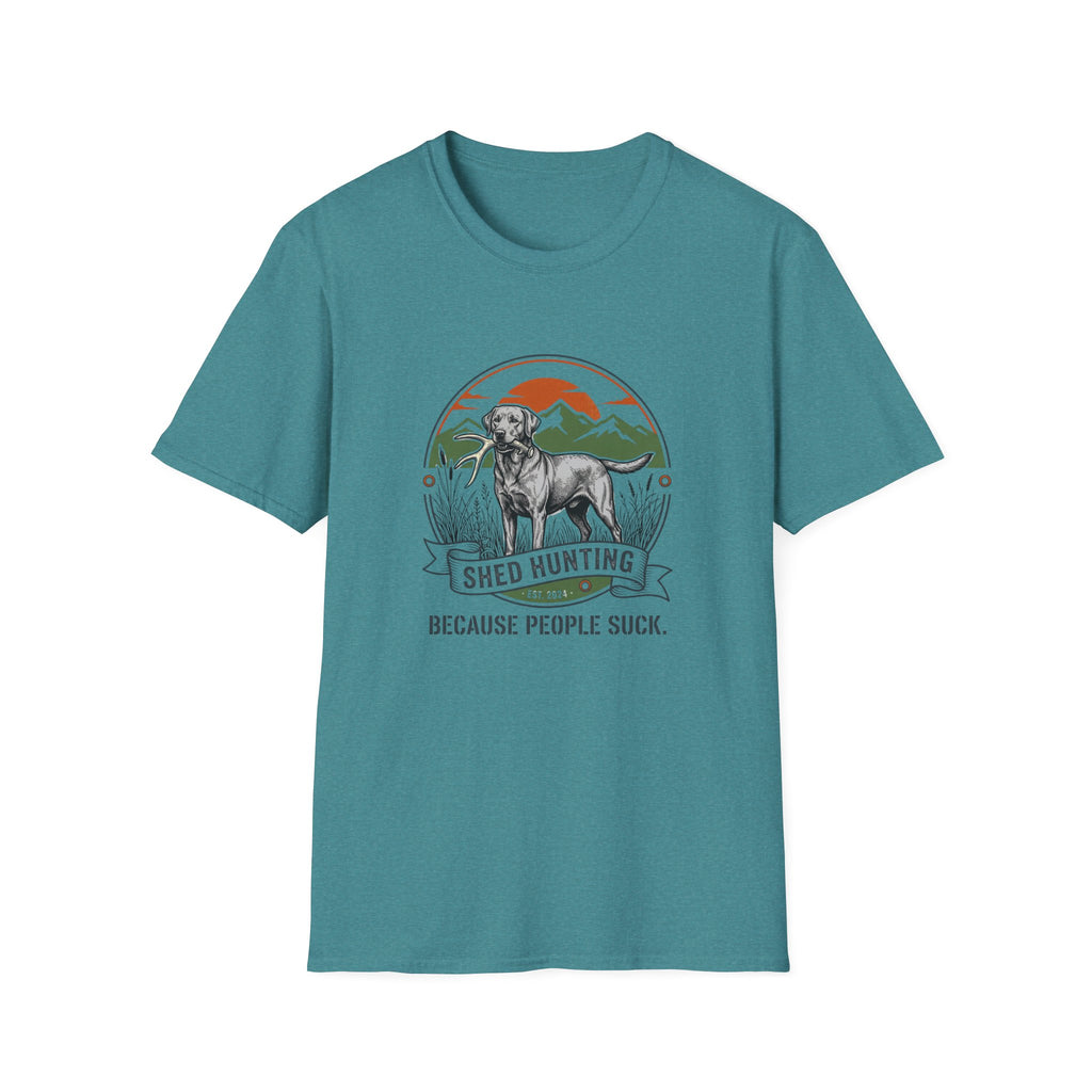 "Because People Suck" Dog with a Bone T-Shirt