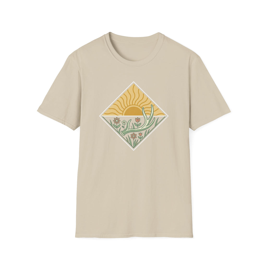 Antler Shed & Wildflowers Diamond T-Shirt