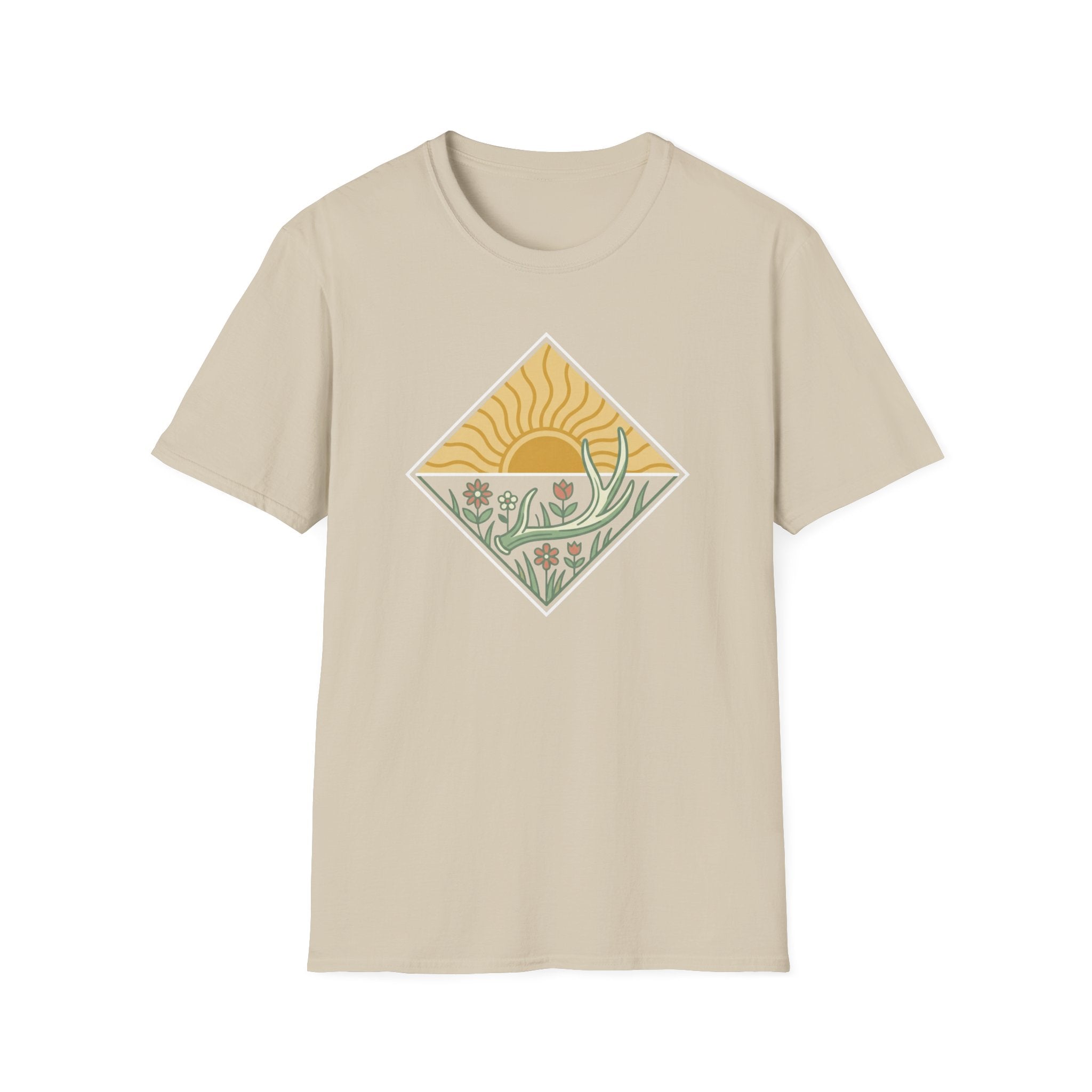 Antler Shed & Wildflowers Diamond T-Shirt