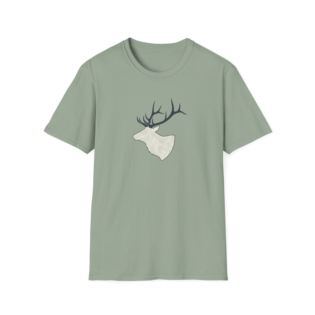 Elk Topography Silhouette T-Shirt