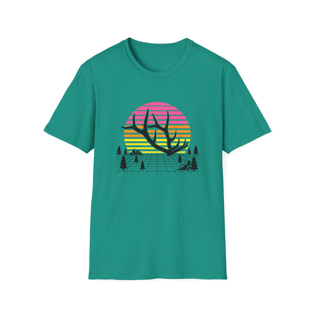 Elk Shed Grid Map T-Shirt