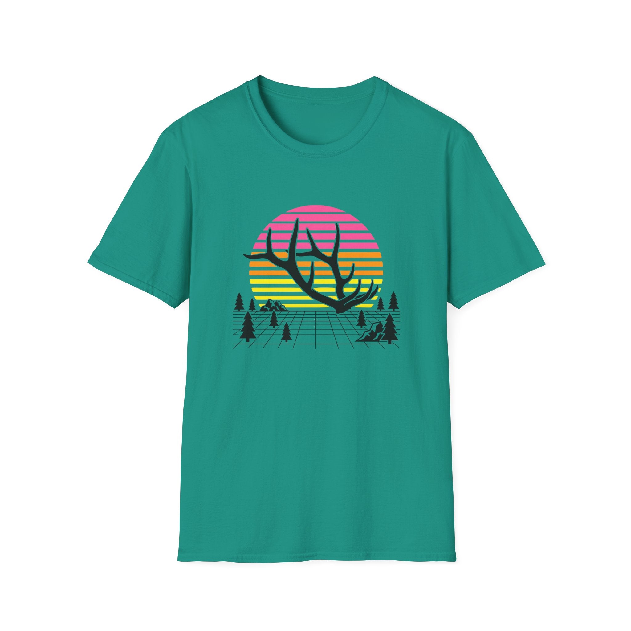 Elk Shed Grid Map T-Shirt