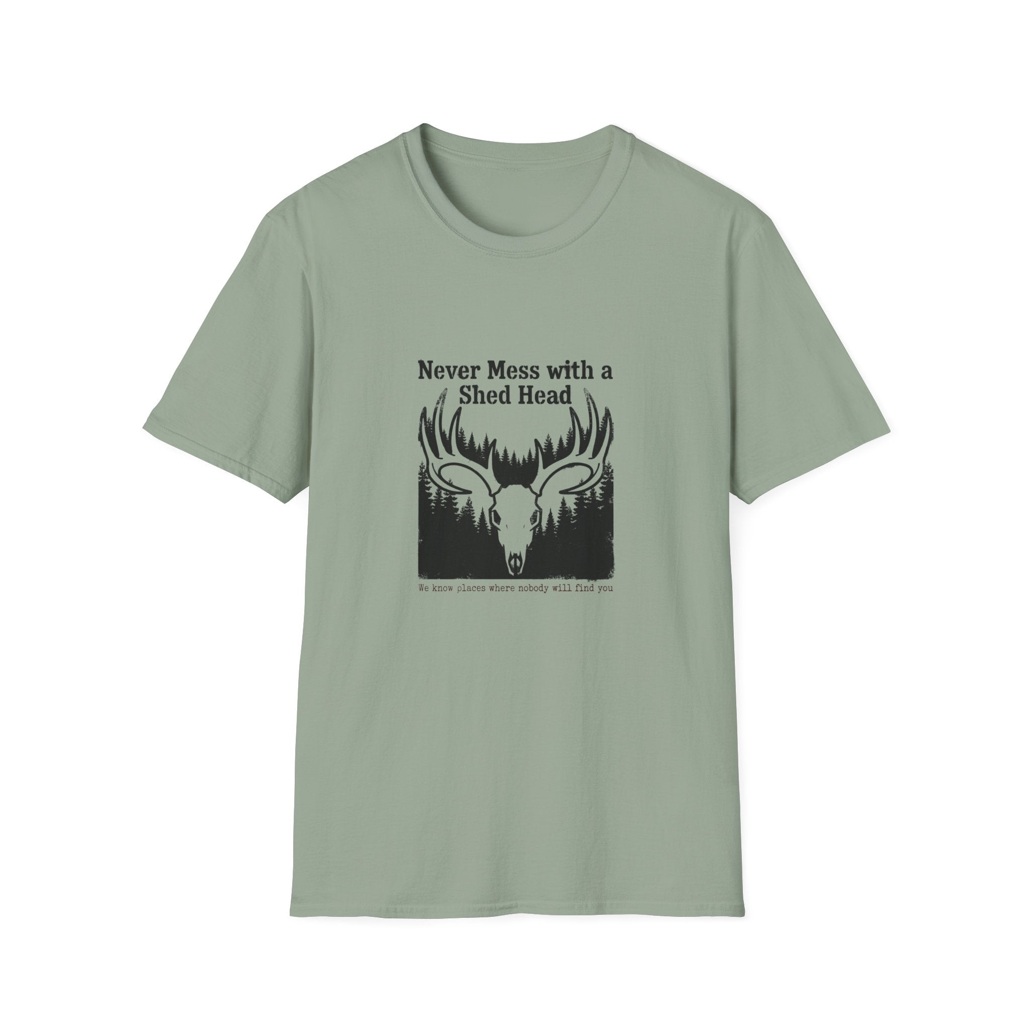 Never Mess With A Shed Head Skull T-Shirt