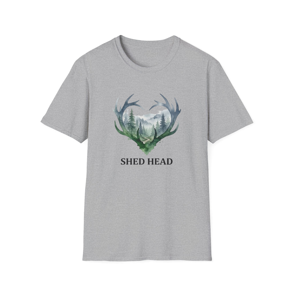 Shed Head Antler Watercolor T-Shirt