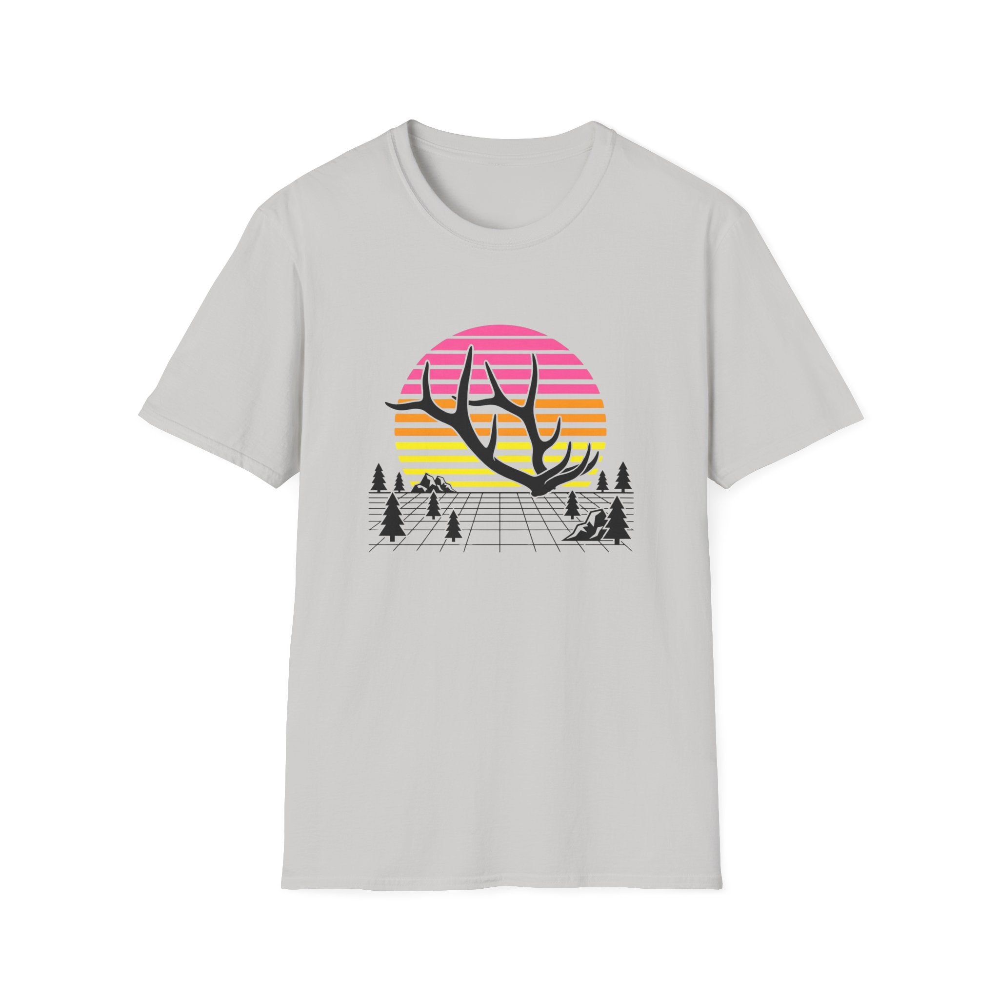 Elk Shed Grid Map T-Shirt