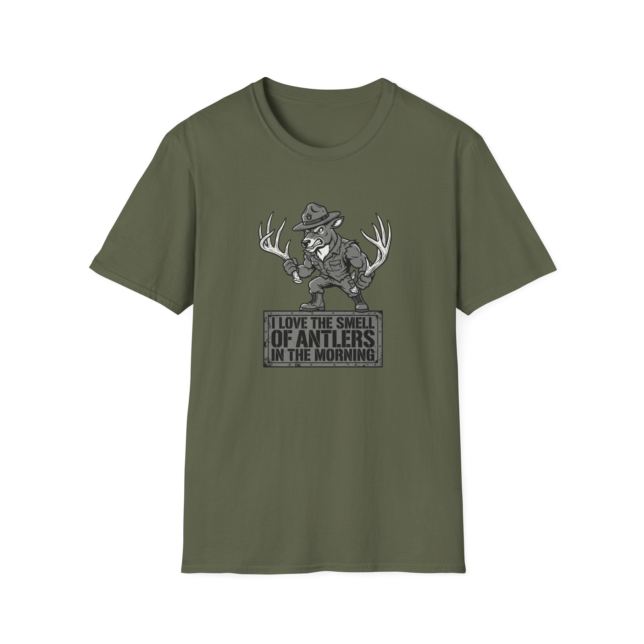 I Love the Smell of Antlers in the Morning. Deer Sargeant T-Shirt