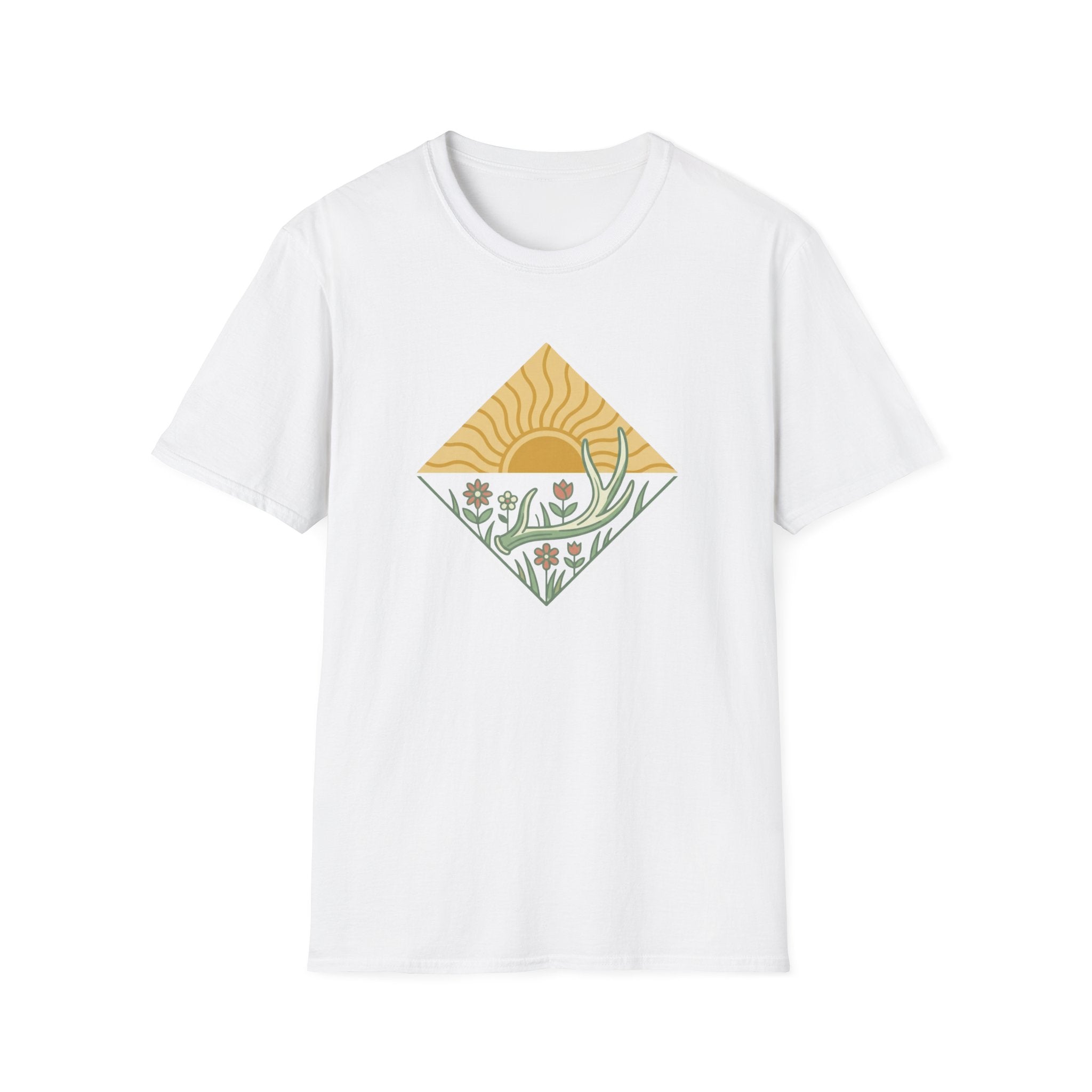 Antler Shed & Wildflowers Diamond T-Shirt