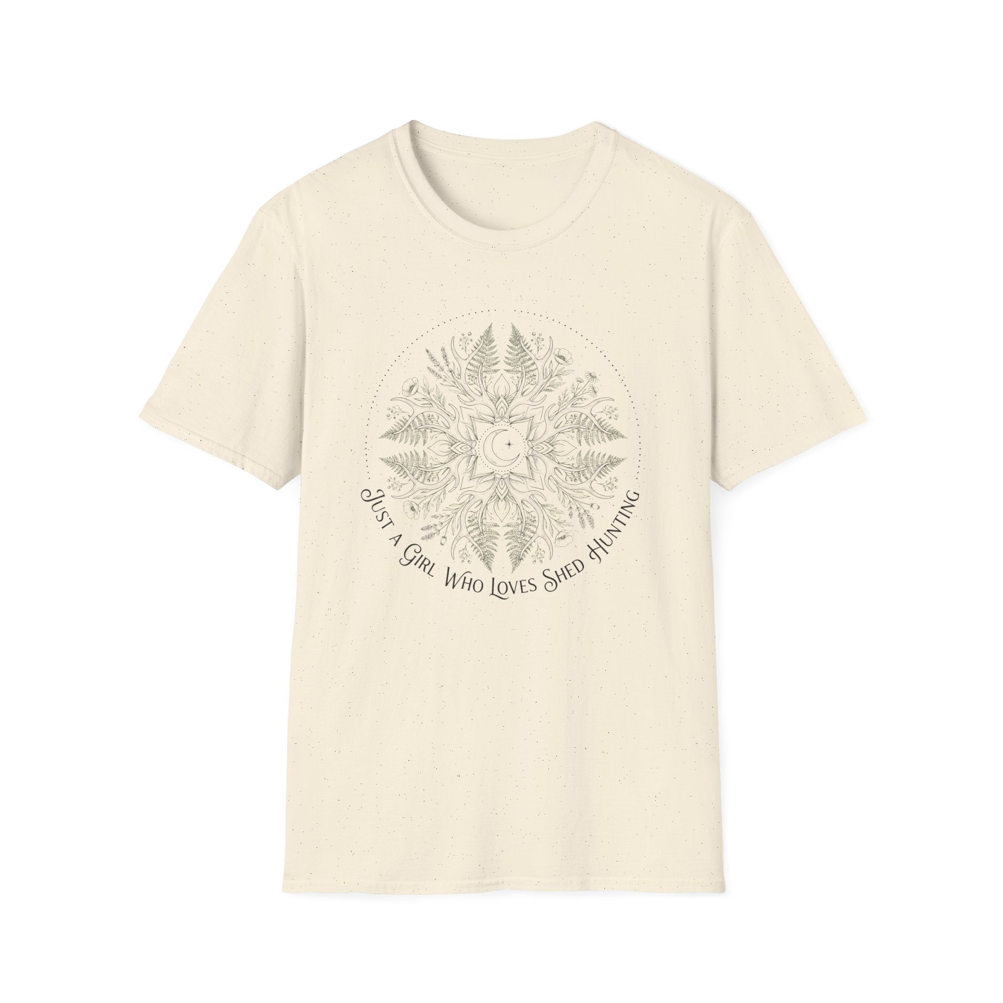 Just A Girl Who Loves Shed Hunting Mandala T-Shirt