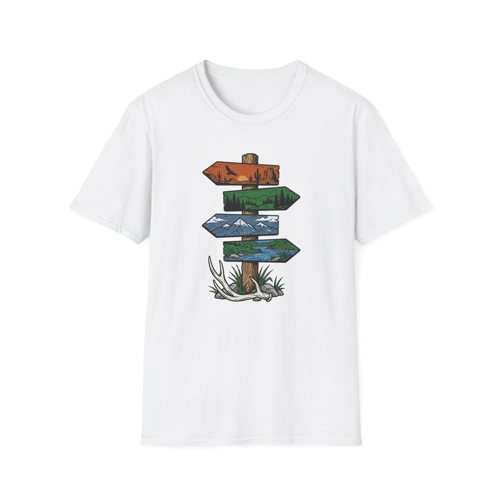 Antler Drop Signpost T-Shirt