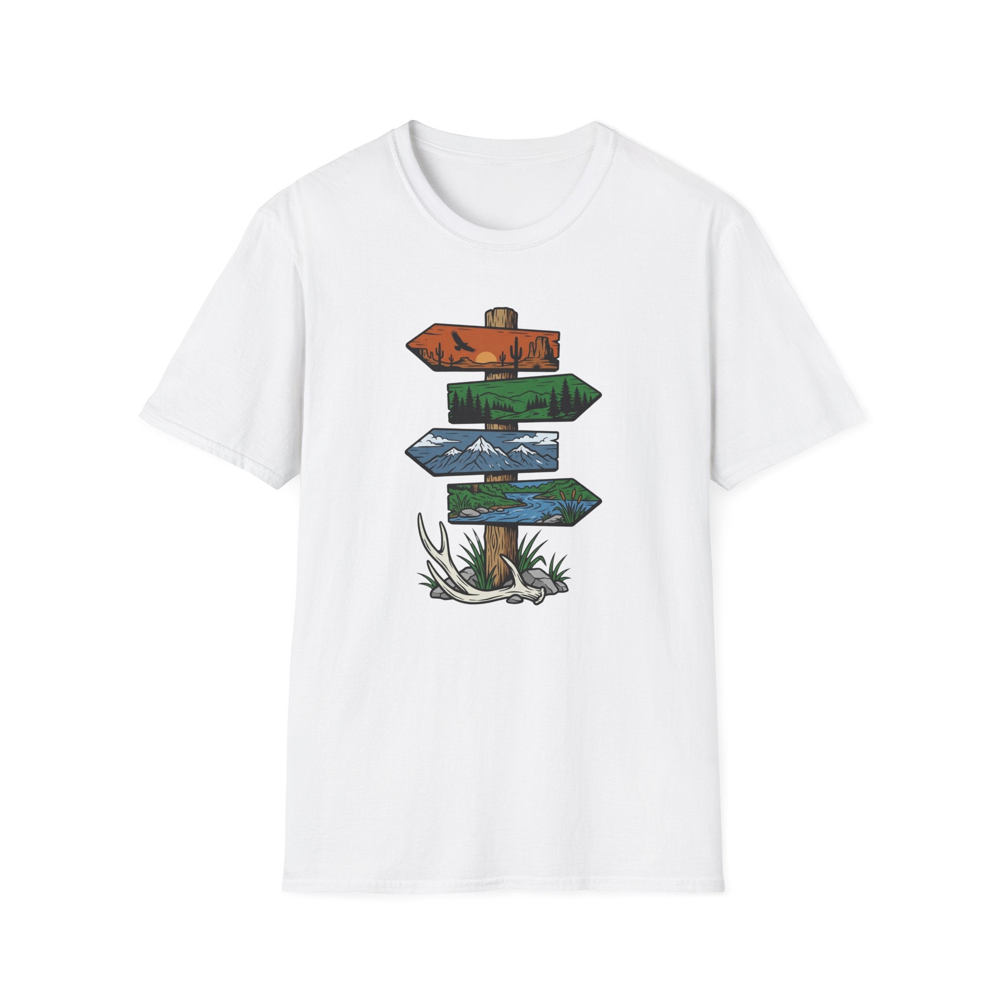 Antler Drop Signpost T-Shirt