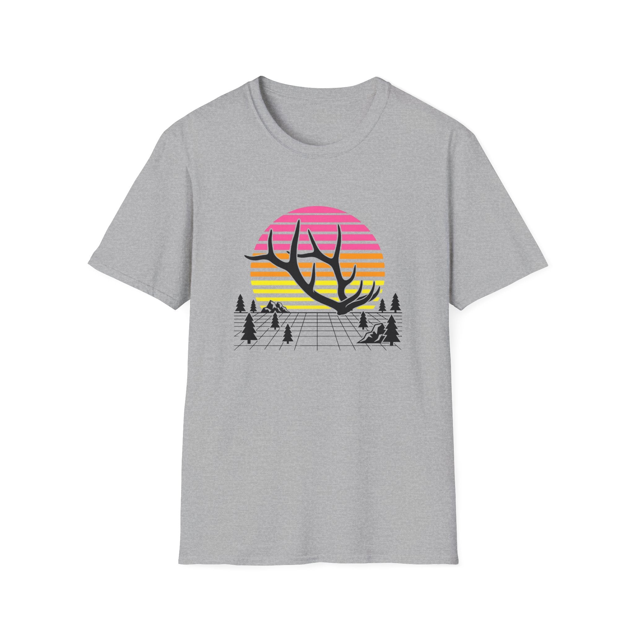 Elk Shed Grid Map T-Shirt