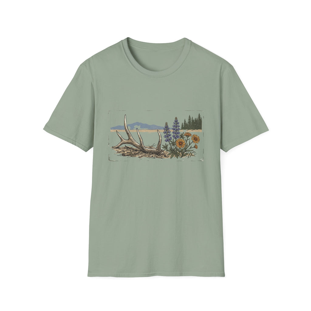 Elk Shed & Wildflowers T-Shirt