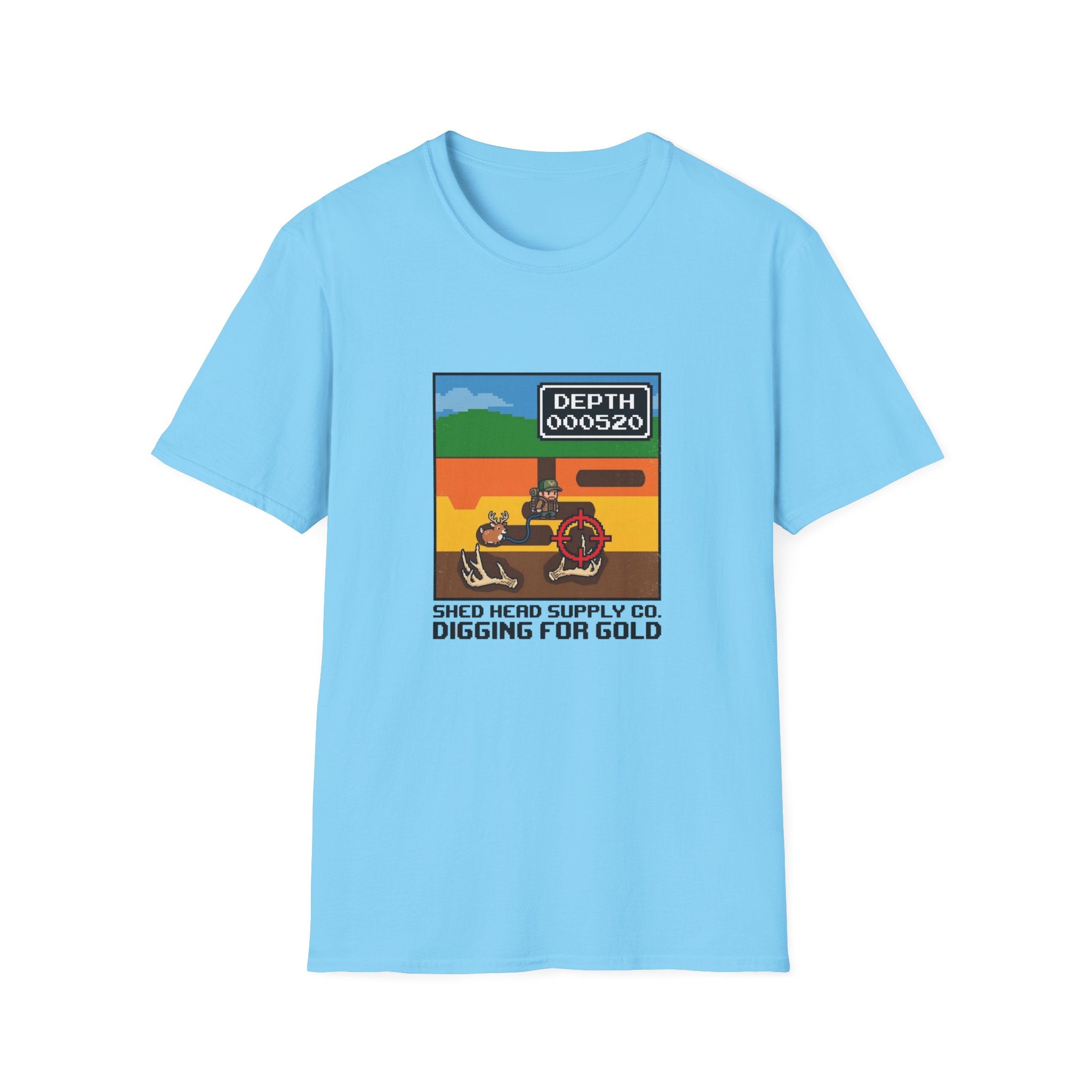 Digging For Gold 80's Video Game T-Shirt