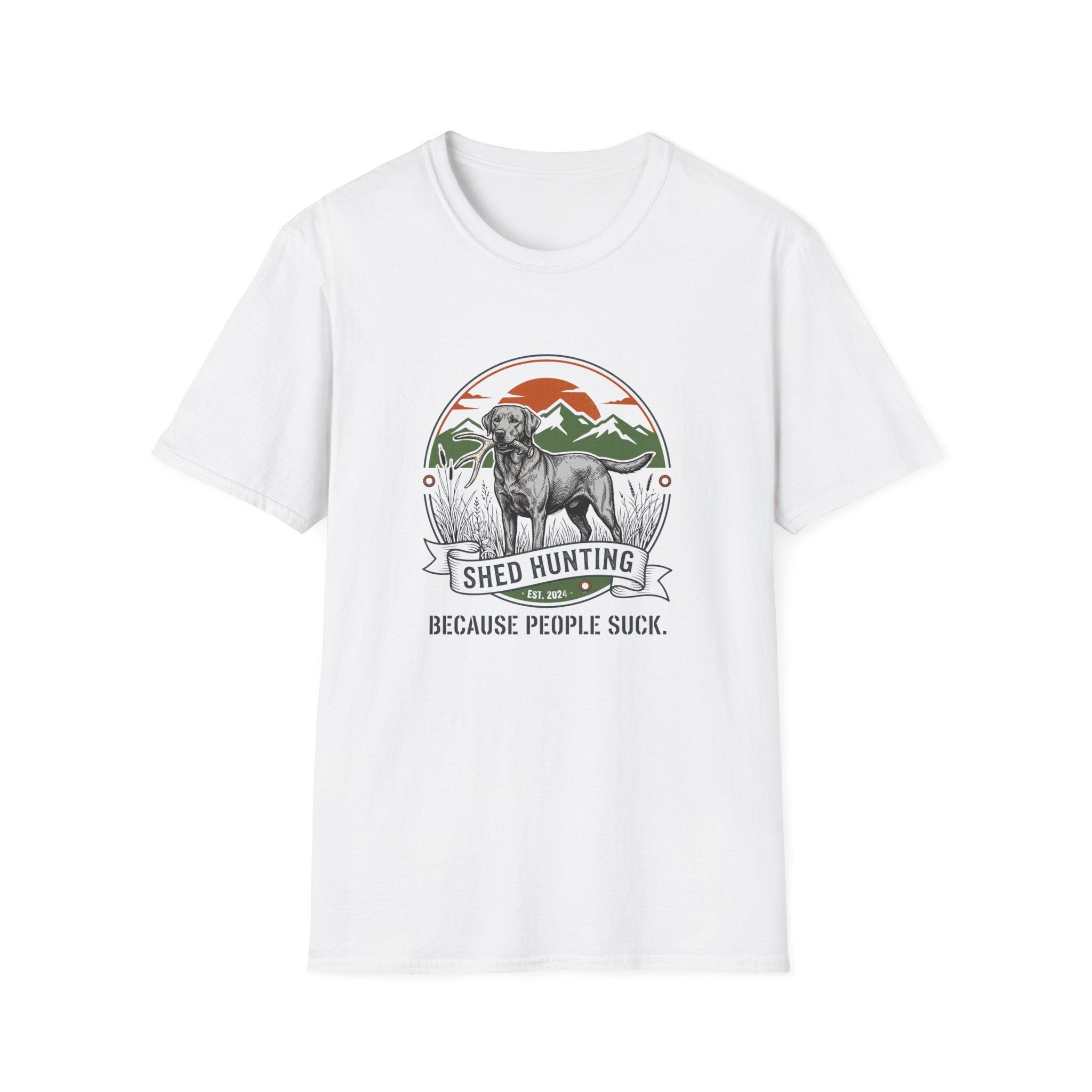 "Because People Suck" Dog with a Bone T-Shirt