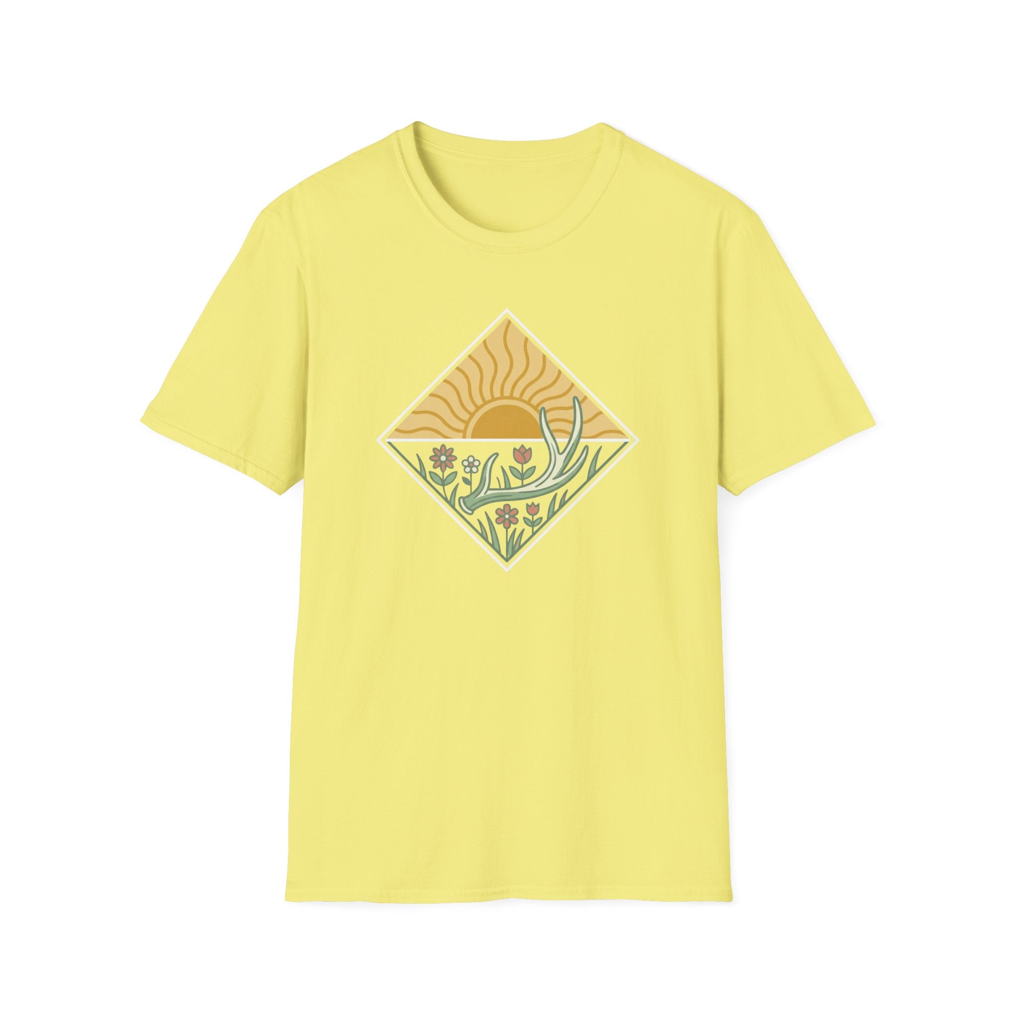 Antler Shed & Wildflowers Diamond T-Shirt