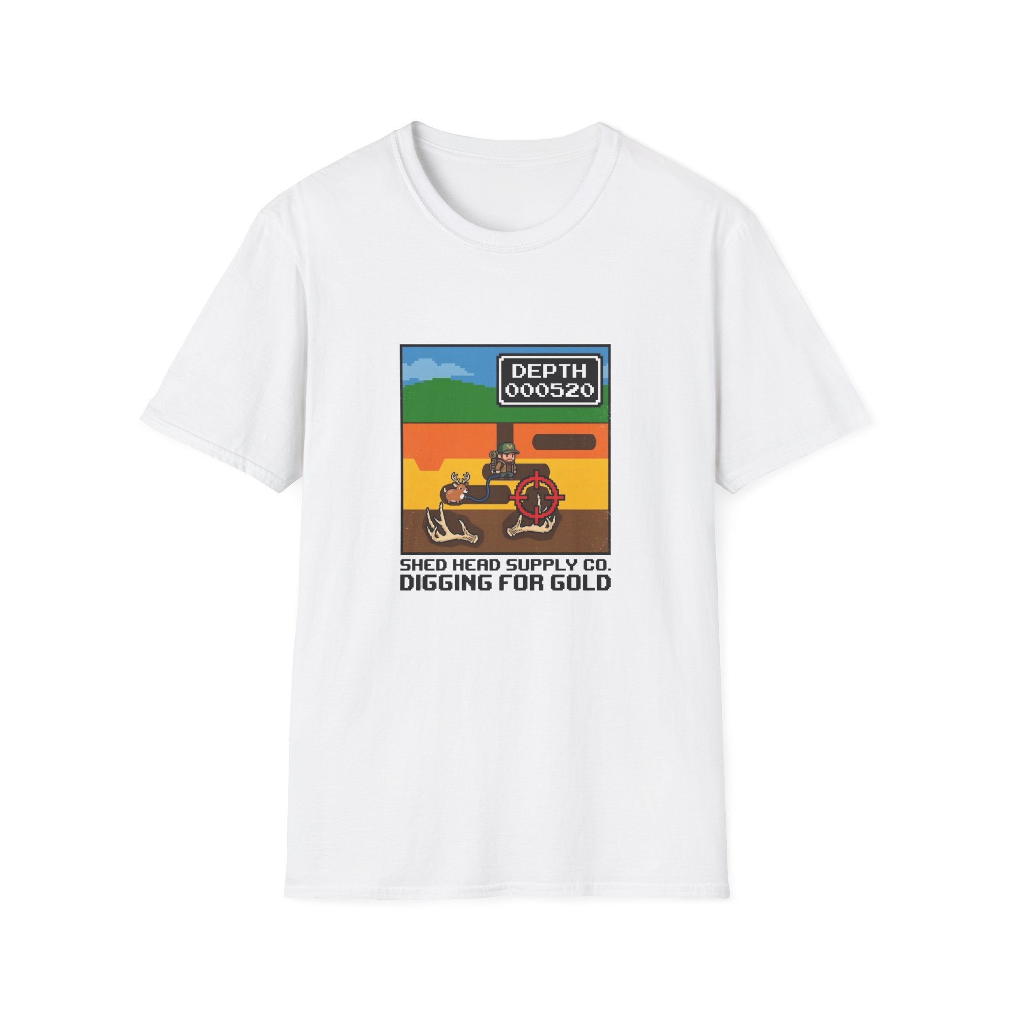 Digging For Gold 80's Video Game T-Shirt