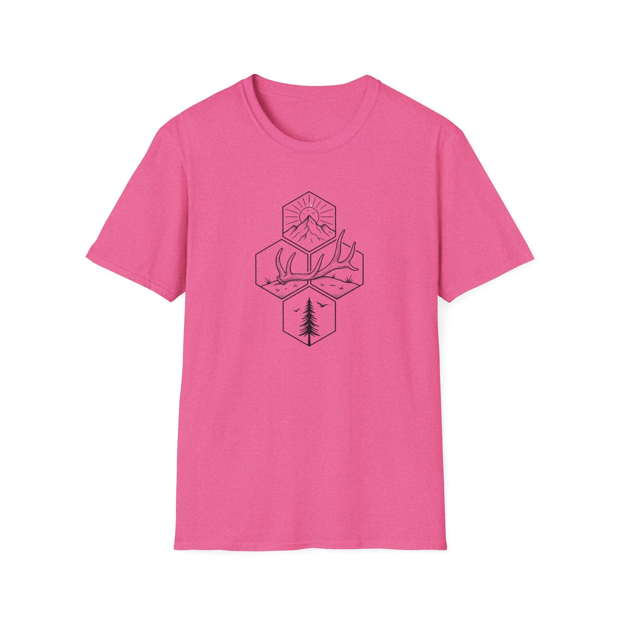 Antler Shed in the Hexagon T-Shirt