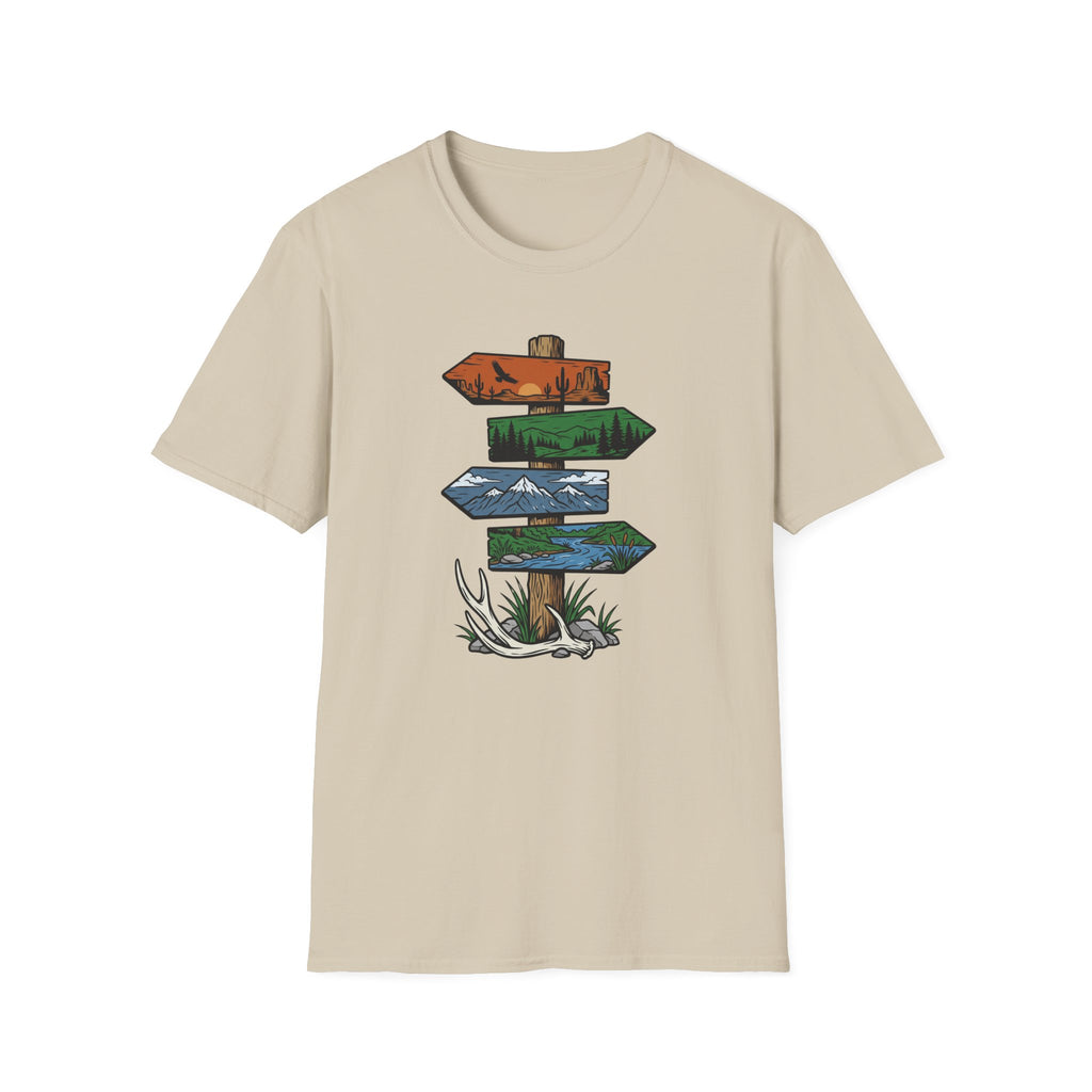 Antler Drop Signpost T-Shirt