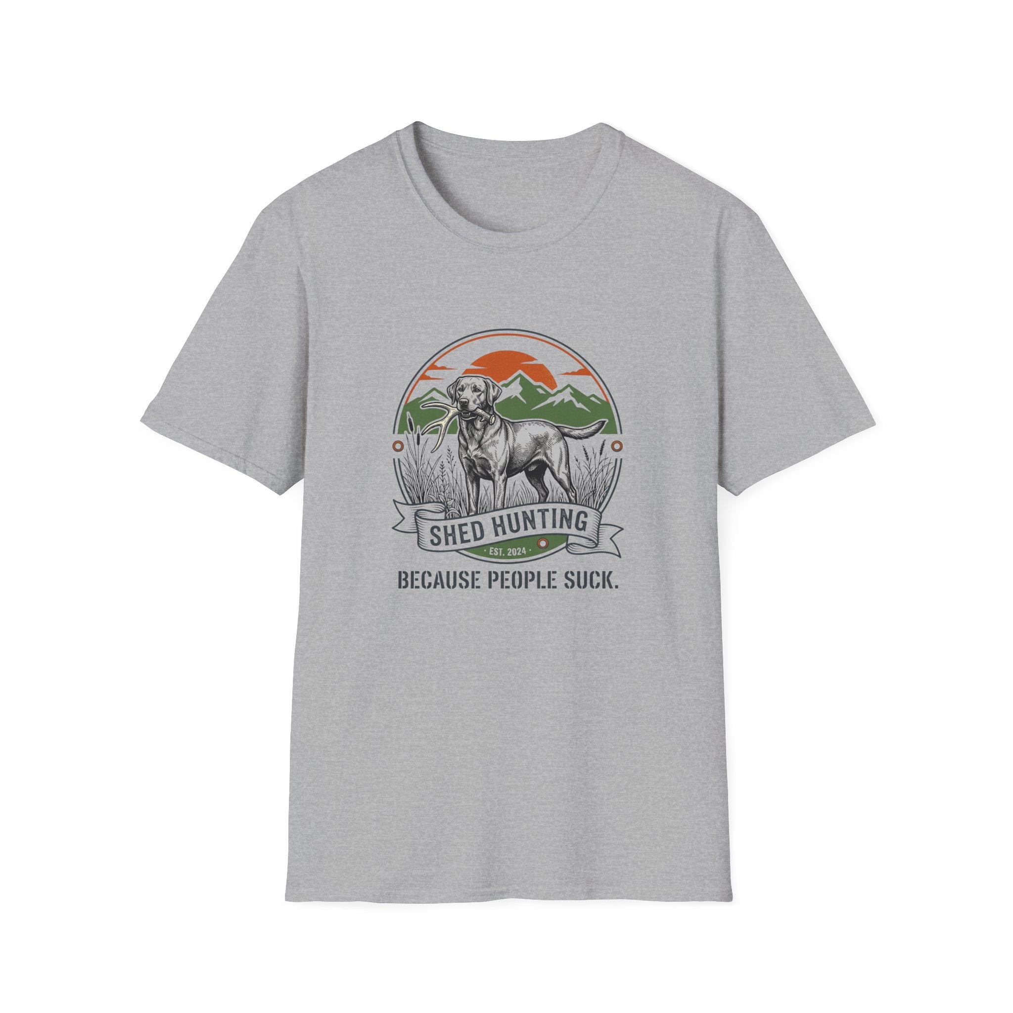 "Because People Suck" Dog with a Bone T-Shirt