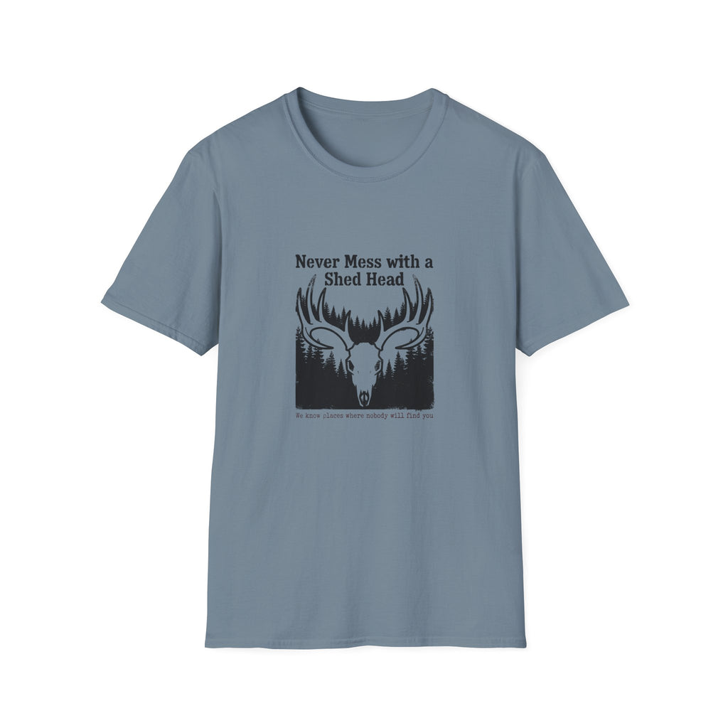 Never Mess With A Shed Head Skull T-Shirt