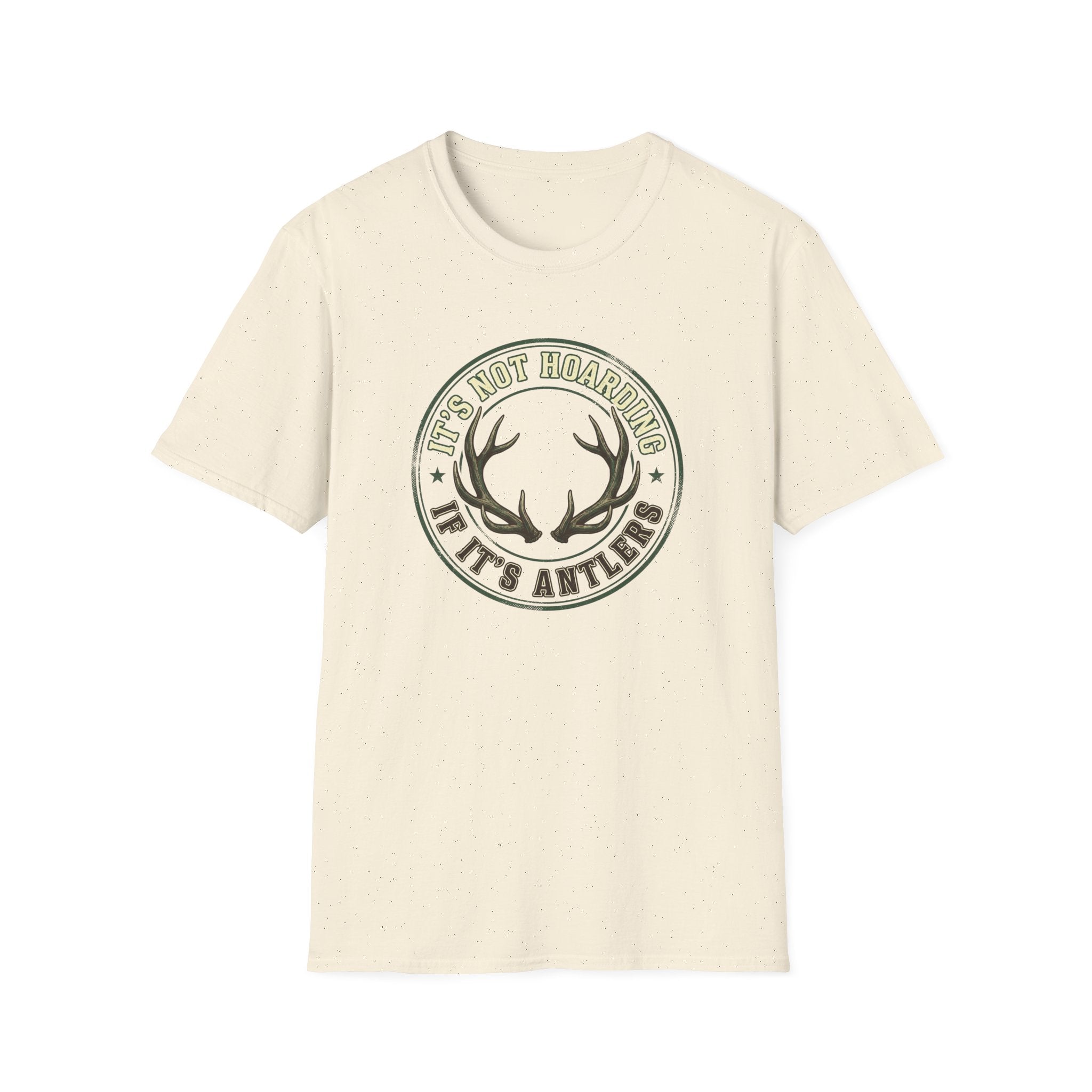 It's Not Hoarding if it's Antlers Badge T-Shirt