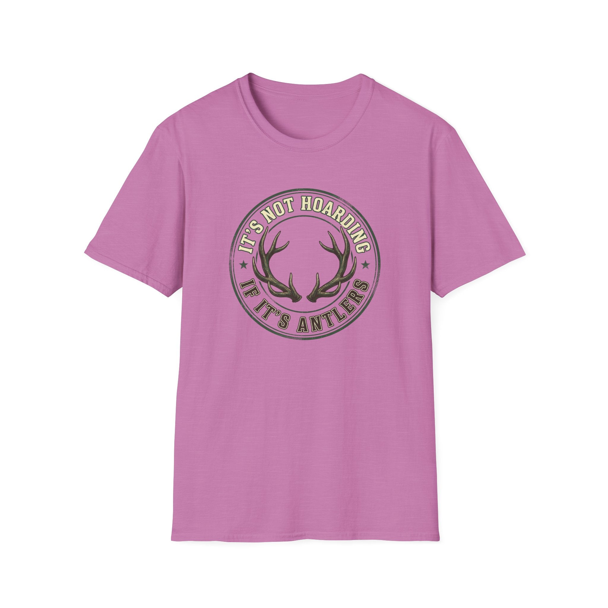 It's Not Hoarding if it's Antlers Badge T-Shirt