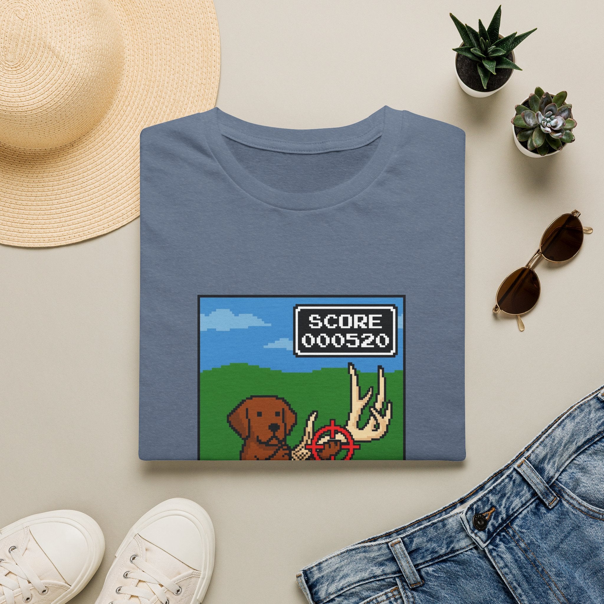 Horn Hunt 80's Video Game T-Shirt