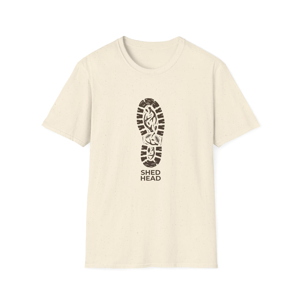 Shed Head Hiking Boot Print T-Shirt