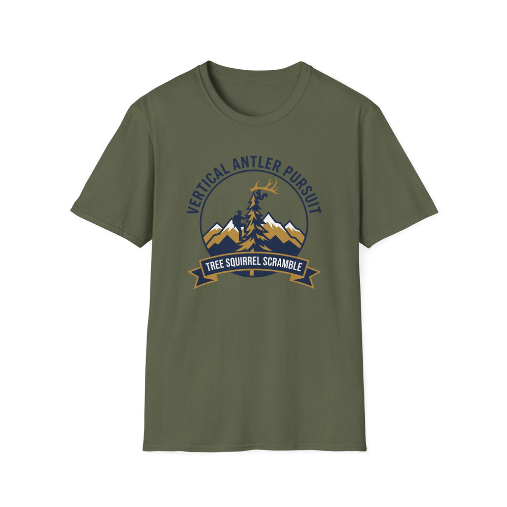 Vertical Antler Pursuit / Tree Squirrel Scramble T-Shirt