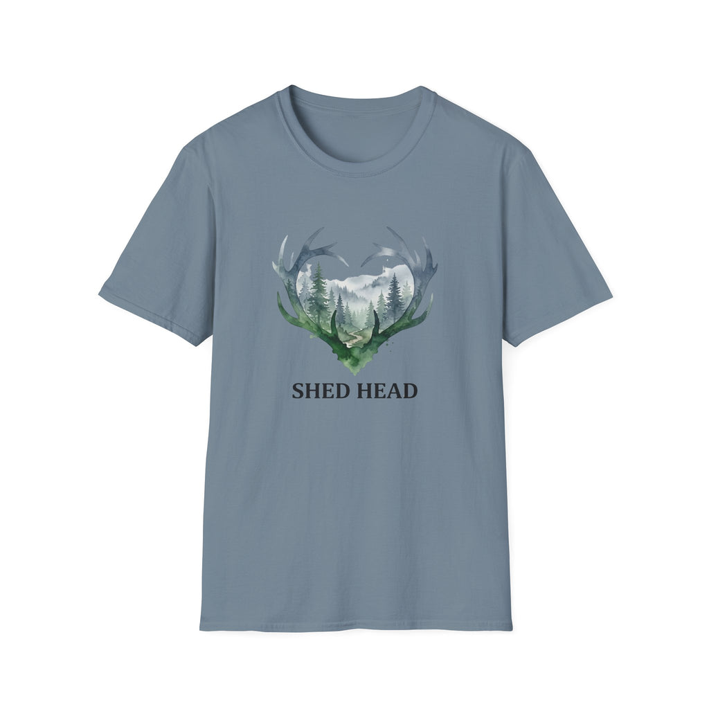 Shed Head Antler Watercolor T-Shirt