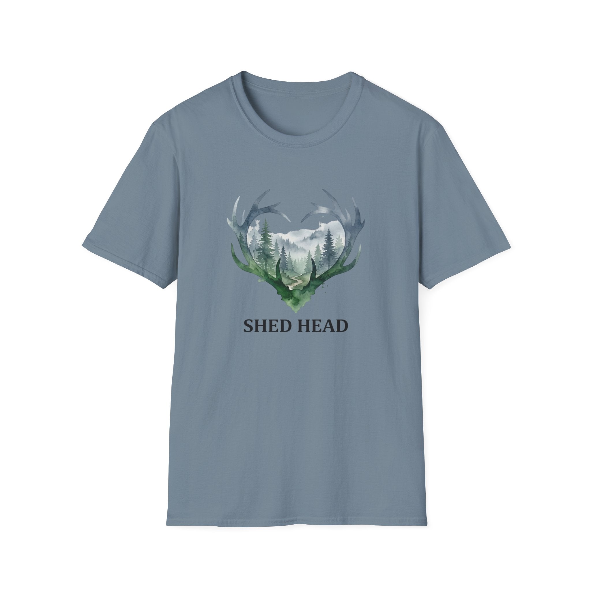 Shed Head Antler Watercolor T-Shirt