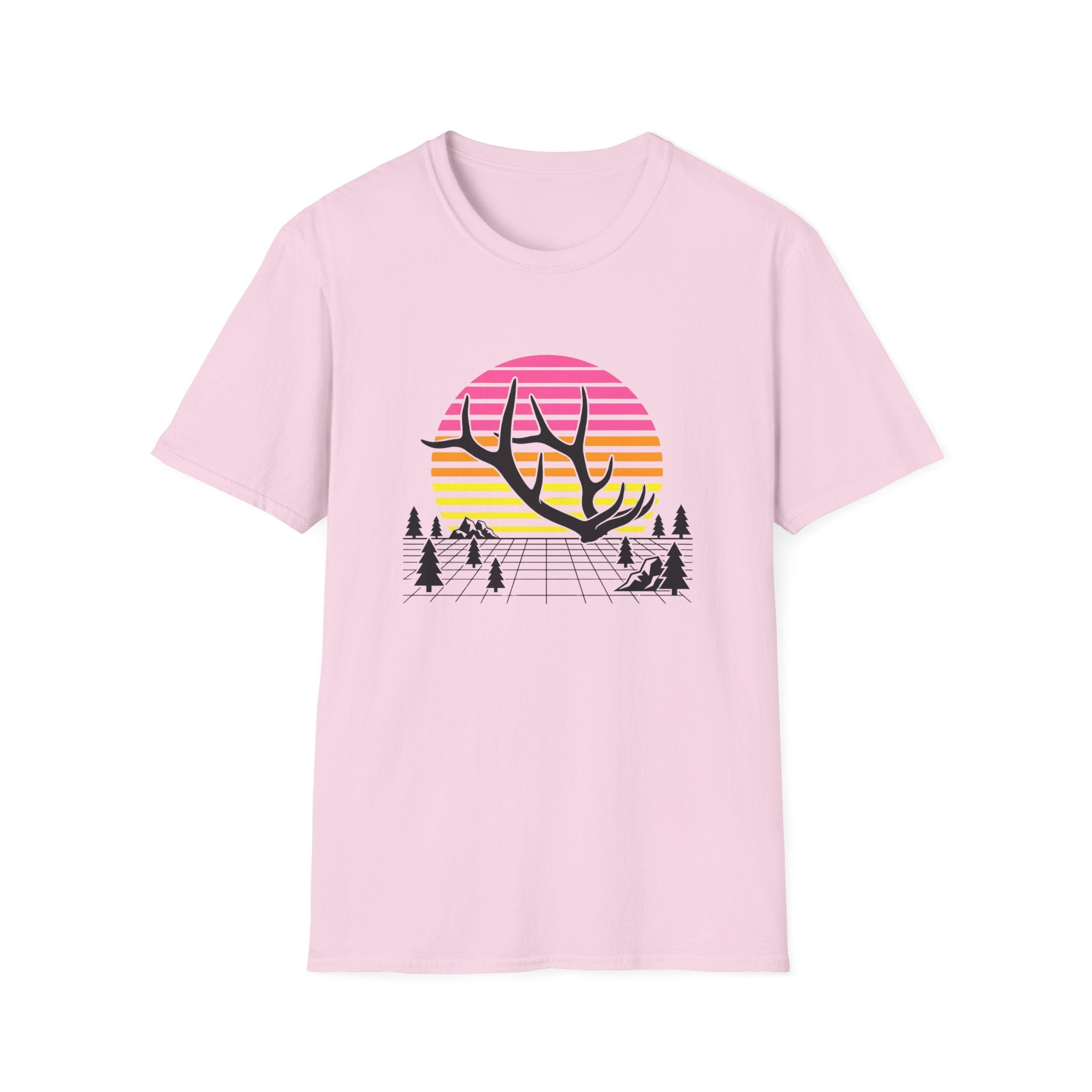 Elk Shed Grid Map T-Shirt