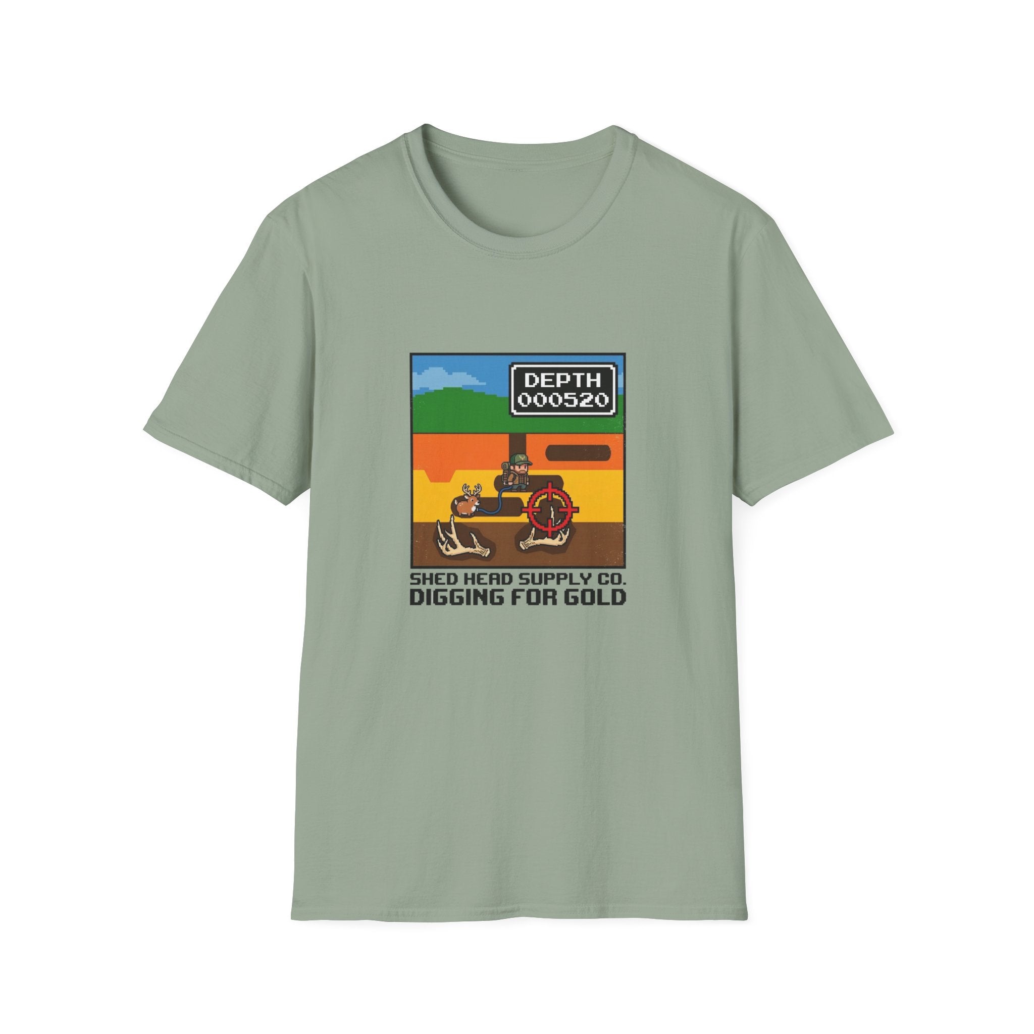 Digging For Gold 80's Video Game T-Shirt