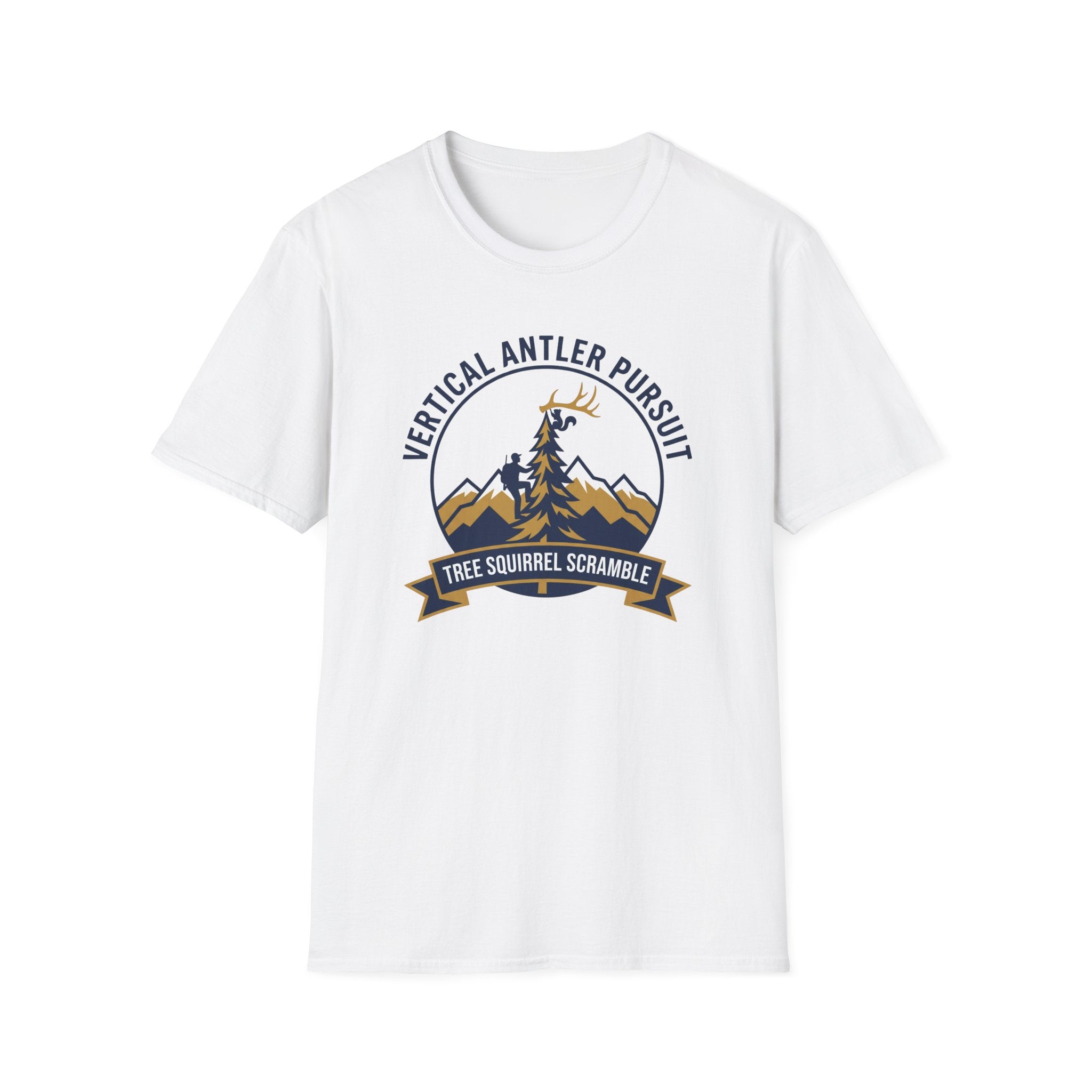 Vertical Antler Pursuit / Tree Squirrel Scramble T-Shirt