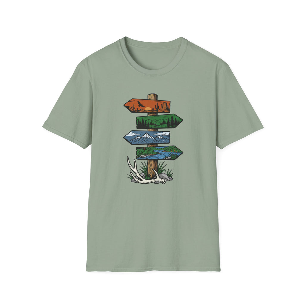 Antler Drop Signpost T-Shirt