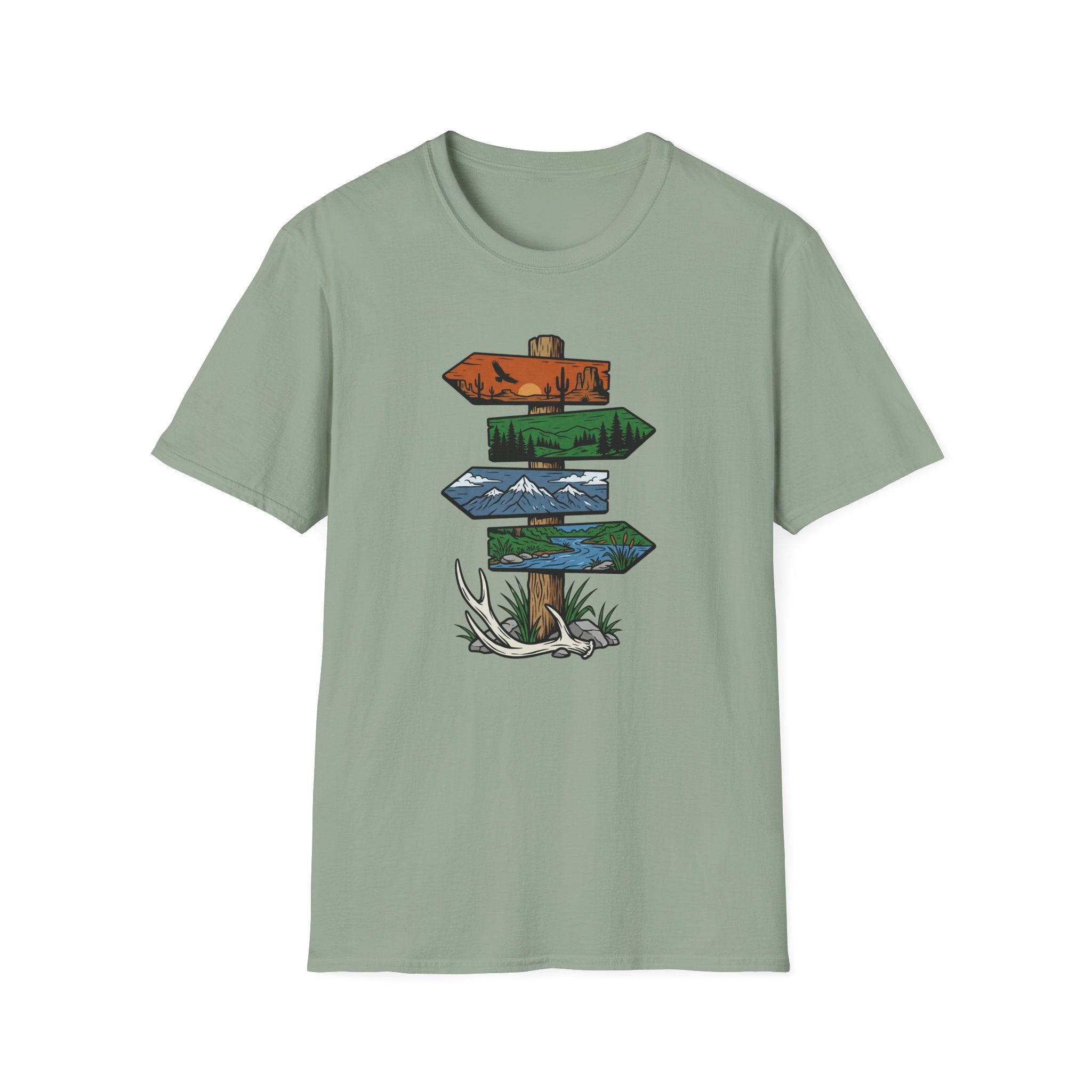 Antler Drop Signpost T-Shirt