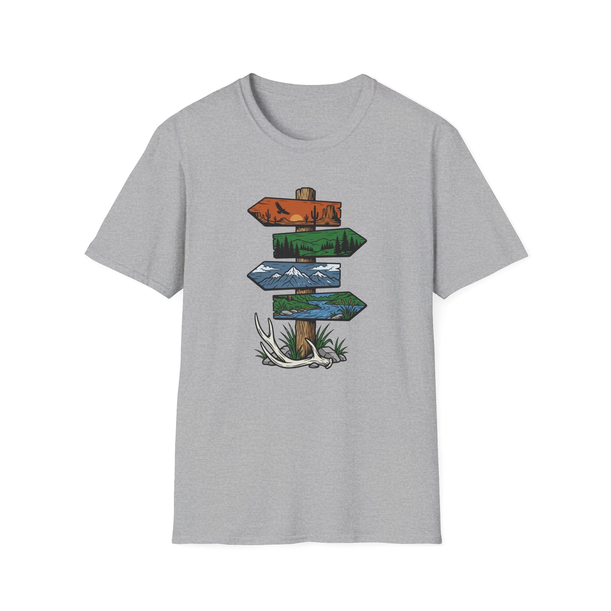 Antler Drop Signpost T-Shirt